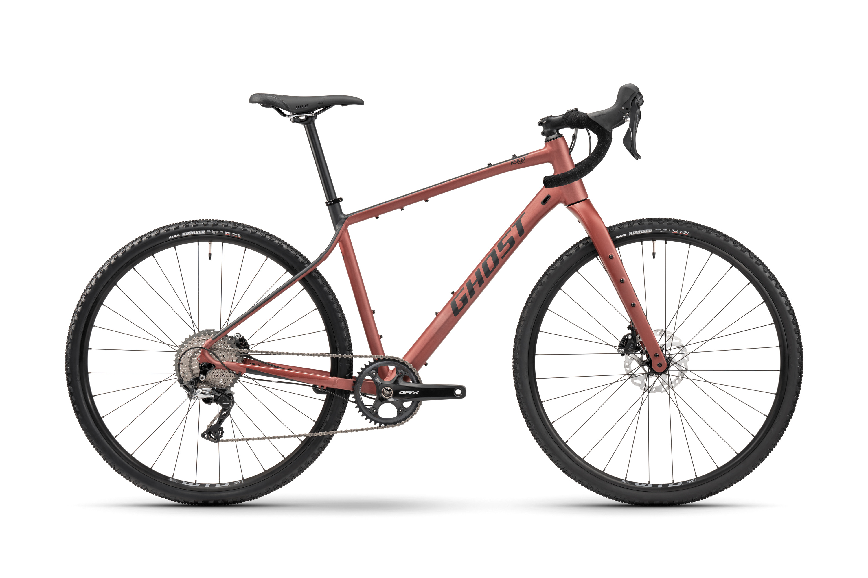 GHOST Asket AL Advanced Metallic Rusted Dark Red/Black Matt - XL