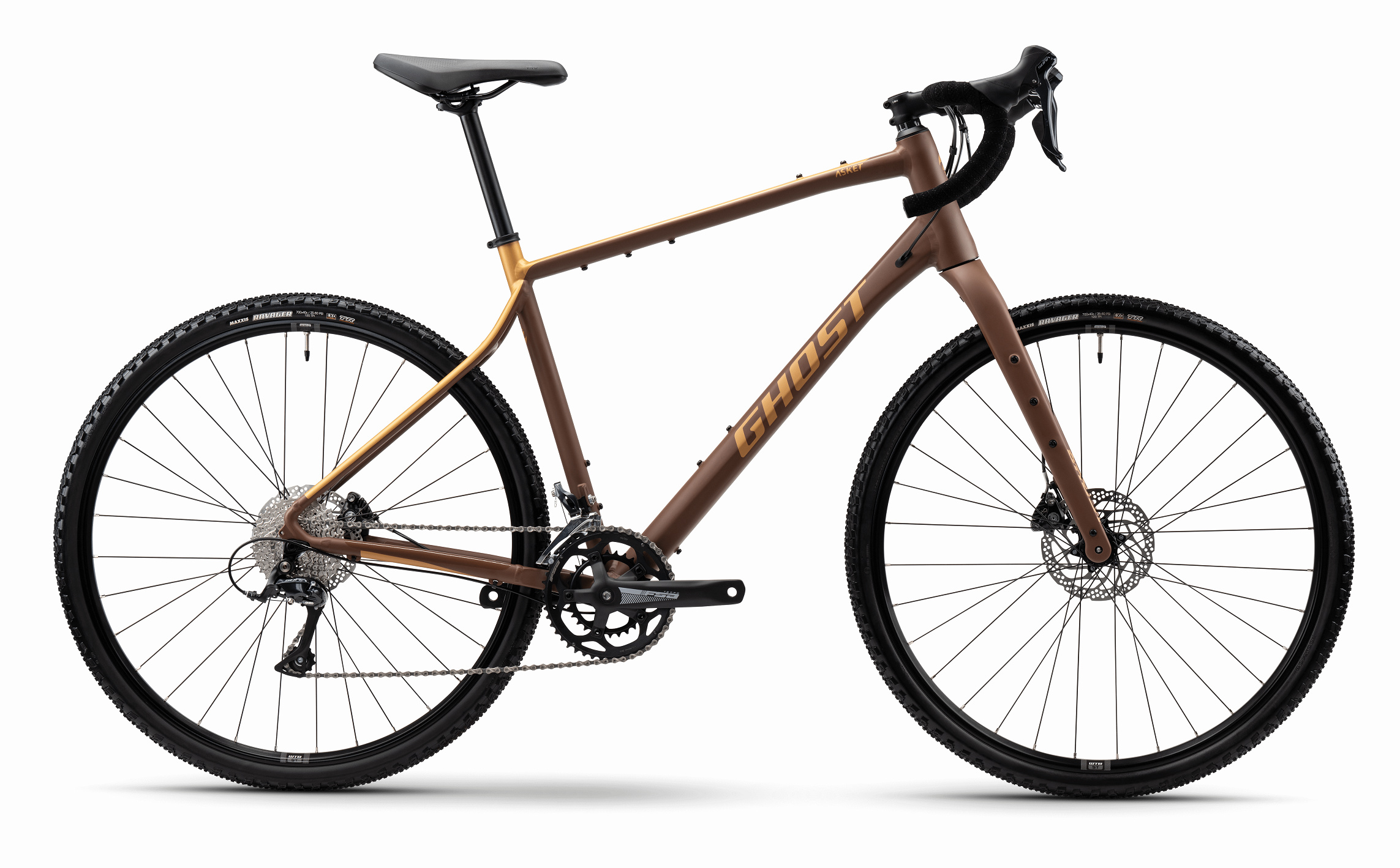 GHOST Asket AL Brown/Metallic Light Beige Matt 2025 - L
