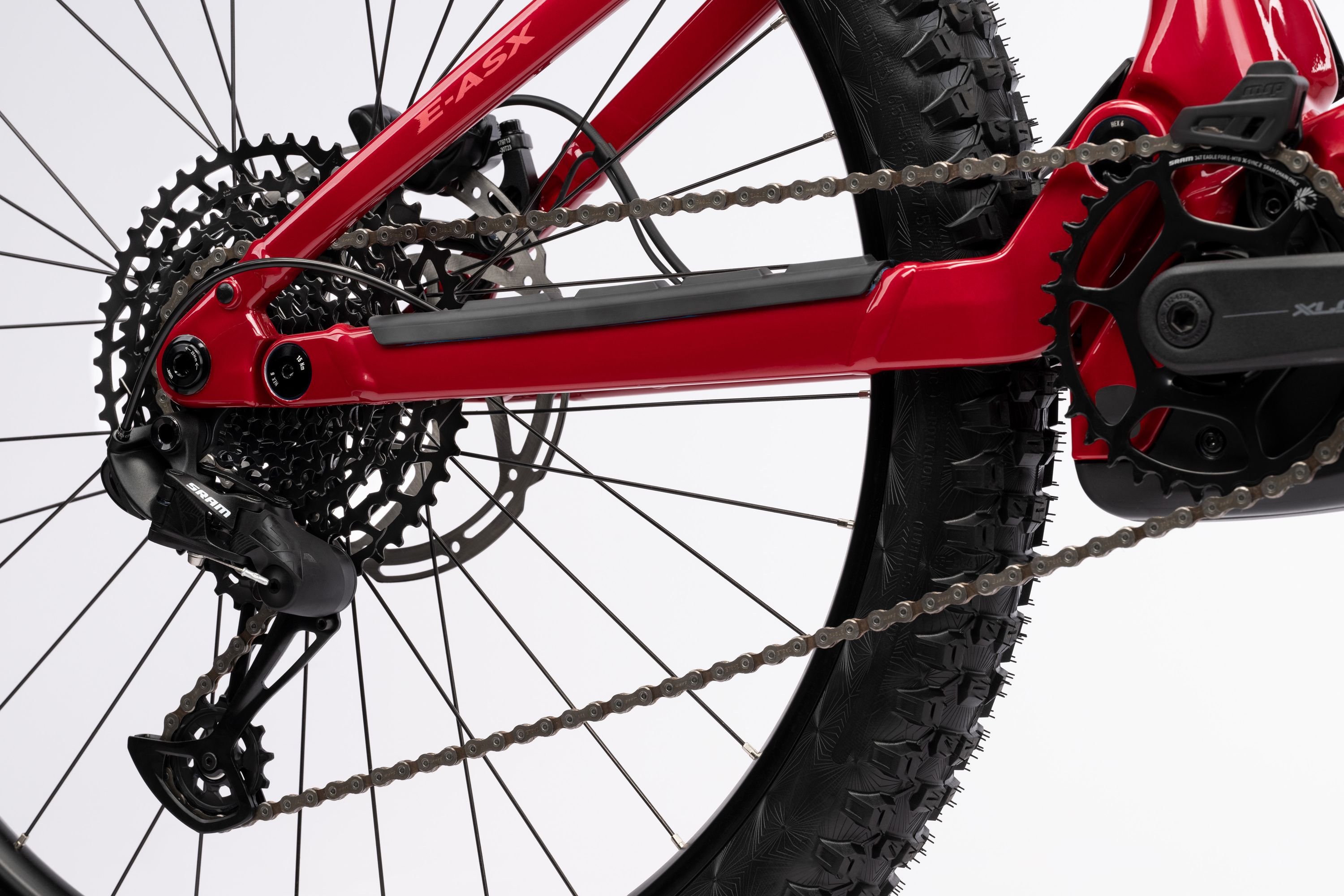 GHOST E-ASX Essential Rebel Red/Coffee Pebble - XL