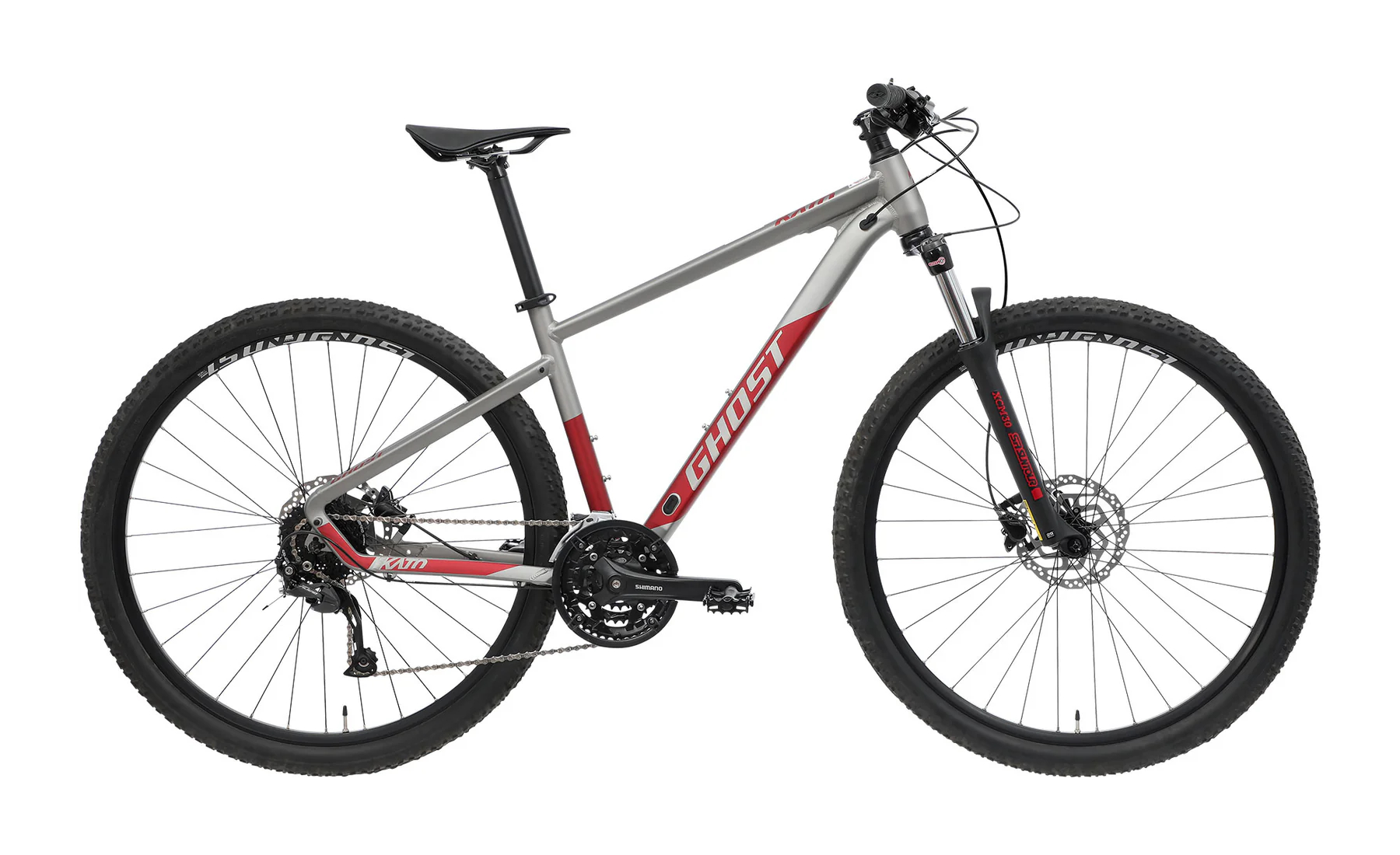 GHOST Kato 500 SE Light Silver/Red Matt - L